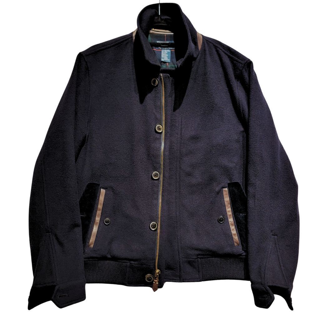 *RARE* POLO RALPH LAUREN Silk, Wool, Leather & Corduroy Bomber Jacket Mens M - Picture 10 of 16
